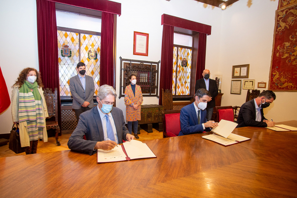 La UAH, el Ayuntamiento de Alcalá de Henares y el Organismo Autónomo Ciudad Deportiva Municipal firman un protocolo en materia de deportes