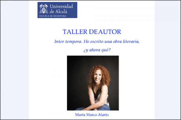 Marta Marco reestrena los talleres de autor en la Escuela de Escritura
