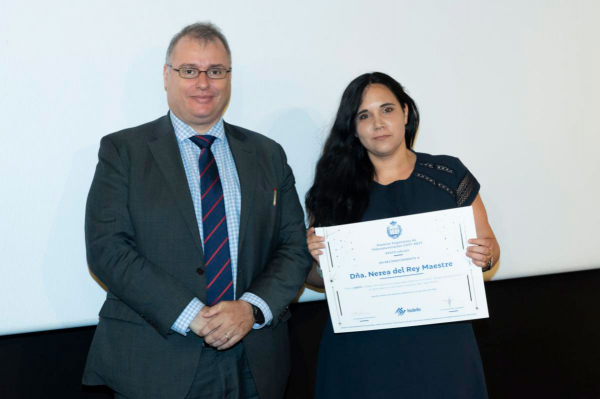 Nerea del Rey, premio a la mejor tesis doctoral en seguridad y defensa del COIT-AEIT