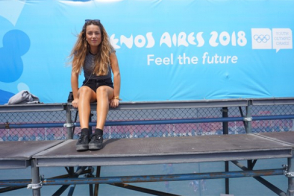 Una estudiante de CCAFYDE en los Juegos Olímpicos de la Juventud