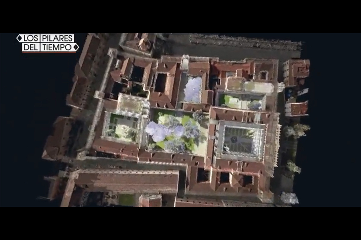 El programa de televisión 'Los pilares del Tiempo' disecciona en 3D los edificios de la Universidad de Alcalá
