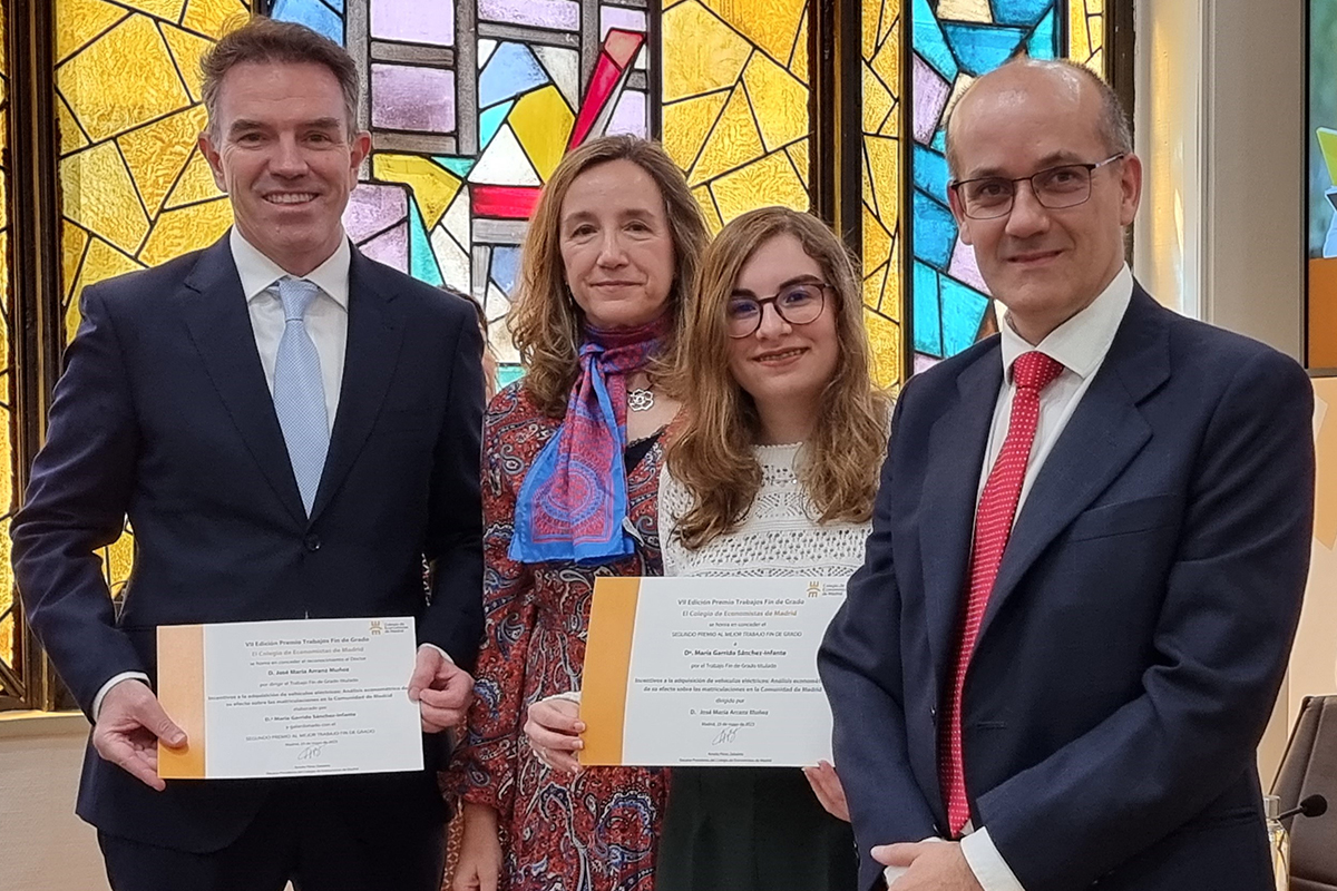 Una estudiante de la UAH ha sido premiada por el Colegio de Economistas de Madrid