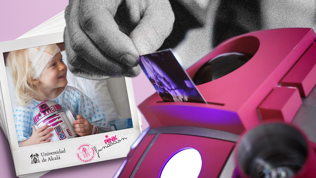 La Universidad de Alcalá colabora con la fundación The Pink Force para llevar robots de 'Star Wars' a niños hospitalizados