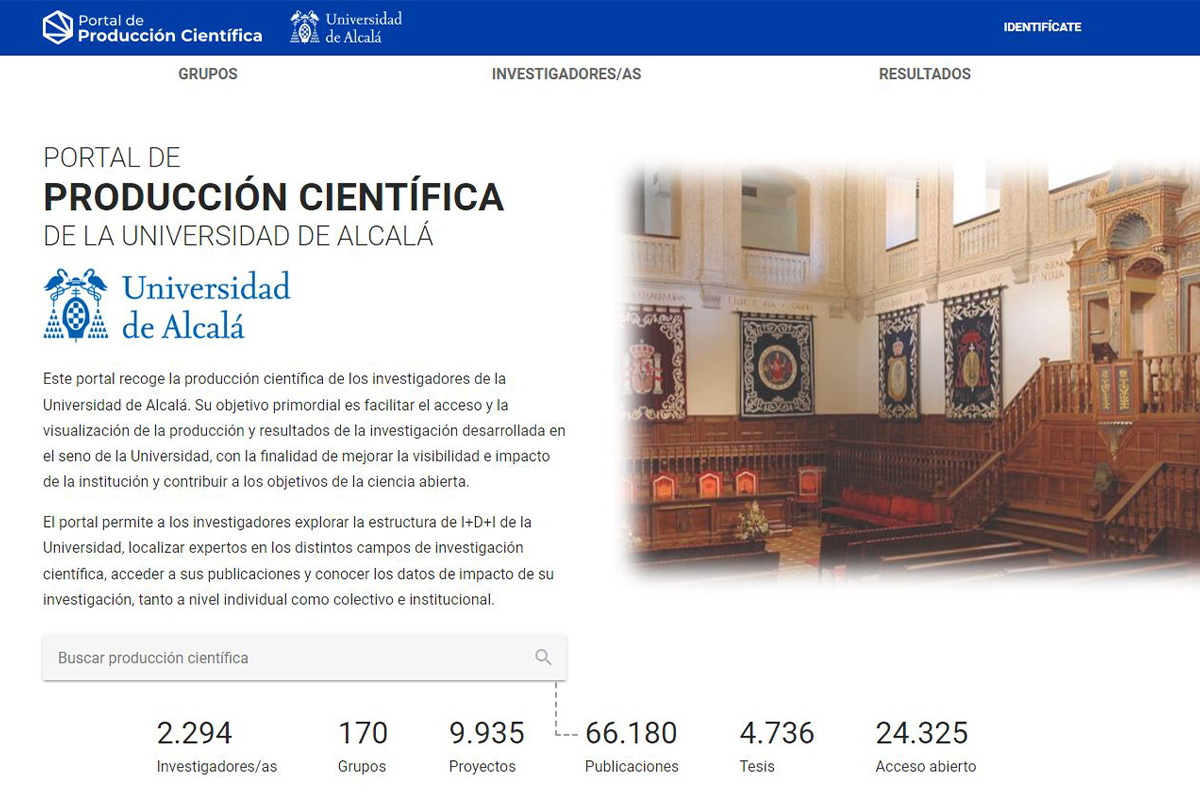 La Universidad de Alcalá estrena el nuevo Portal de Producción Científica 