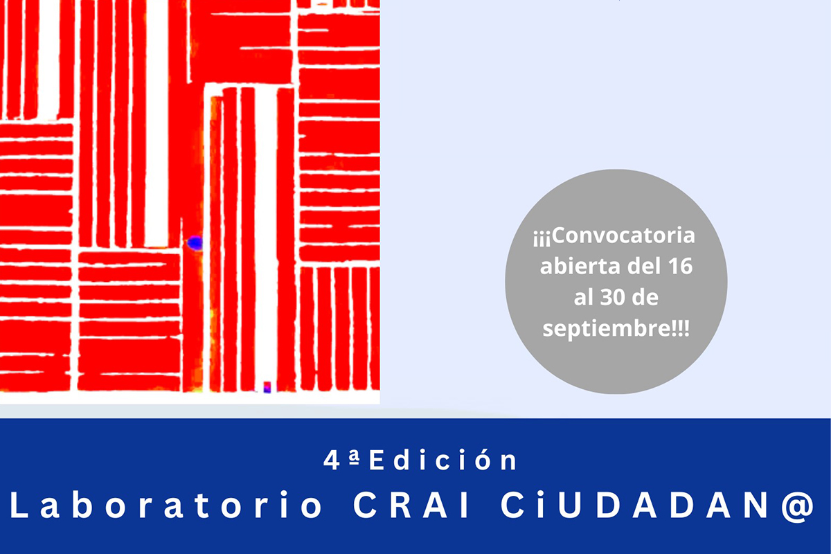 Abiertas las inscripciones para la 4ª edición del Laboratorio CRAI Ciudadan@