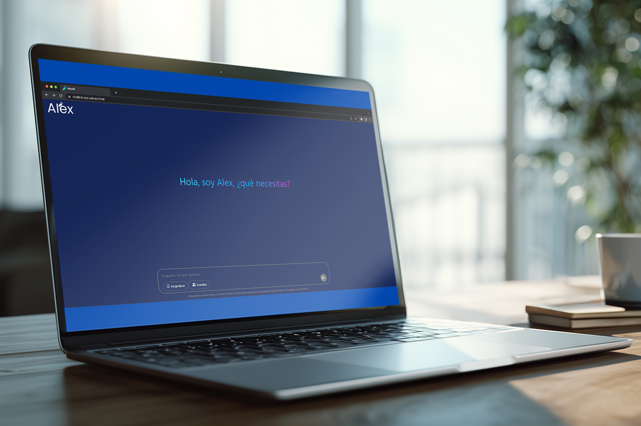 AIex, el asistente virtual de IA de la UAH que responde a tus preguntas en la feria de AULA 2026