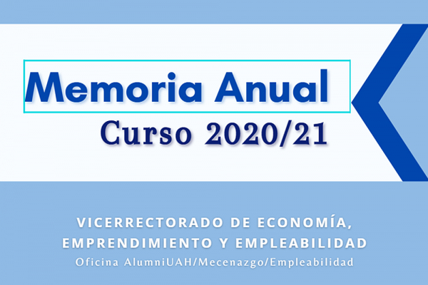 Presentada la Memoria anual de la Oficina AlumniUAH/Mecenazgo/ Empleabilidad, del curso 2020/21