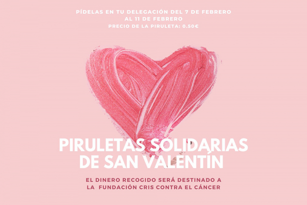 Este año vuelven las Piruletas Solidarias de San Valentín