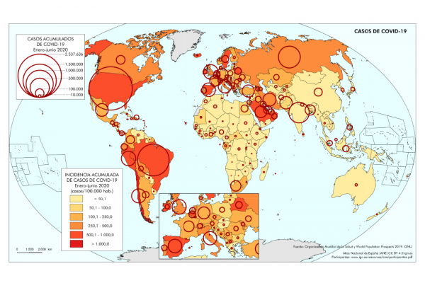 La UAH participa en el atlas sobre la pandemia del Instituto Geográfico Nacional