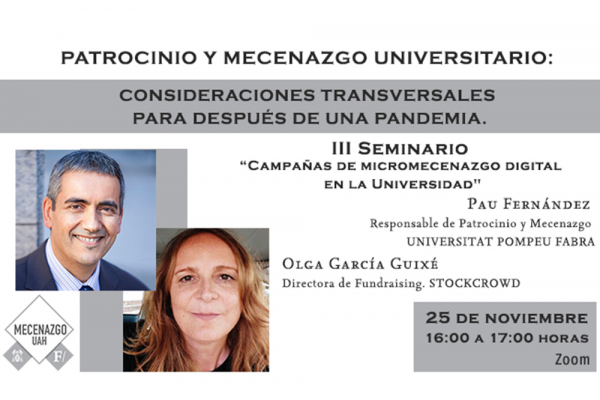 Micromecenazgo digital en la III Sesión de las Jornadas sobre Patrocinio y Mecenazgo Universitario de la UAH