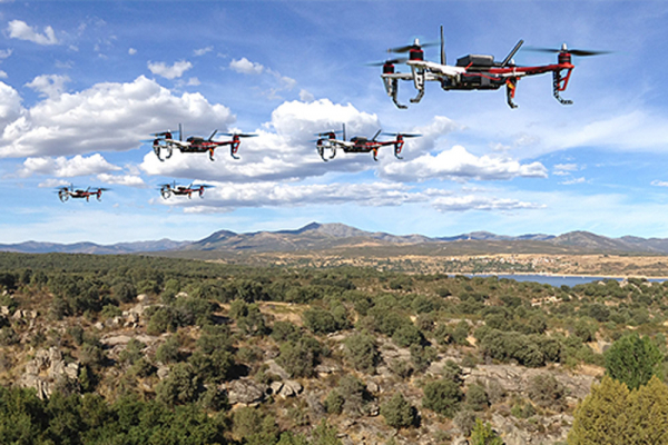 SOTICOL develops DroneStorm, a new technology for managing mixed swarms