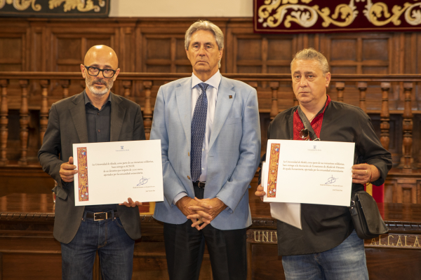 La Universidad de Alcalá hizo entrega de sendos donativos a ACNUR y la Asociación de Ucranianos de Alcalá de Henares