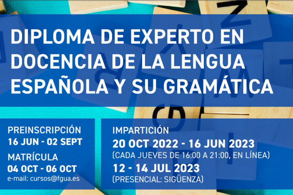 ¿Te gustaría ser experto en Docencia de la Lengua Española y su Gramática?