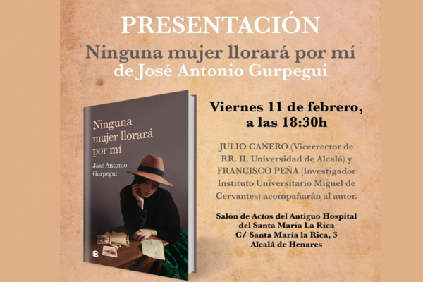El libro 'Ninguna mujer llorará por mí' se presenta esta tarde en Alcalá