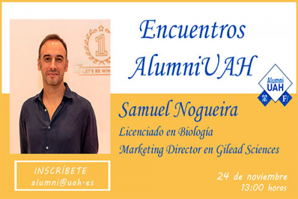 Marketing y ciencia en el Encuentro AlumniUAH con el biólogo Samuel Nogueira