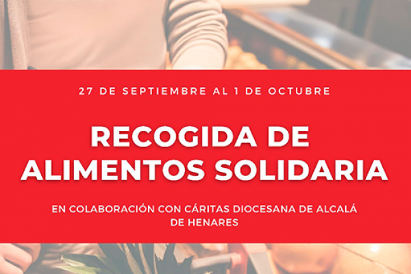 El Consejo de Estudiantes de la UAH organiza una recogida de alimentos solidaria en colaboración con Cáritas