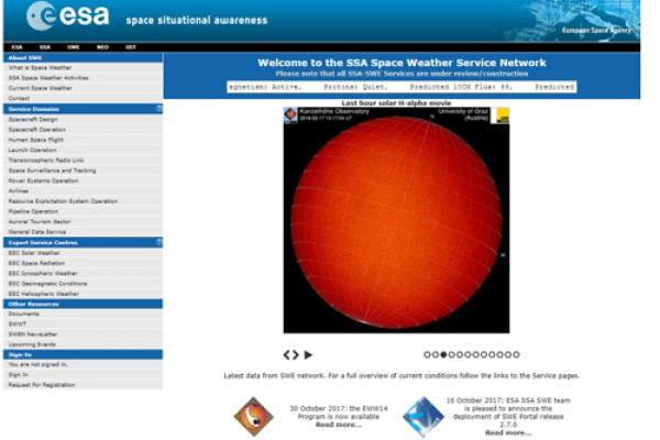 El grupo de investigación de Meteorología Espacial (SWE) de la UAH, primer grupo experto español en el Servicio de Meteorología Espacial de la  Agencia Espacial Europea
