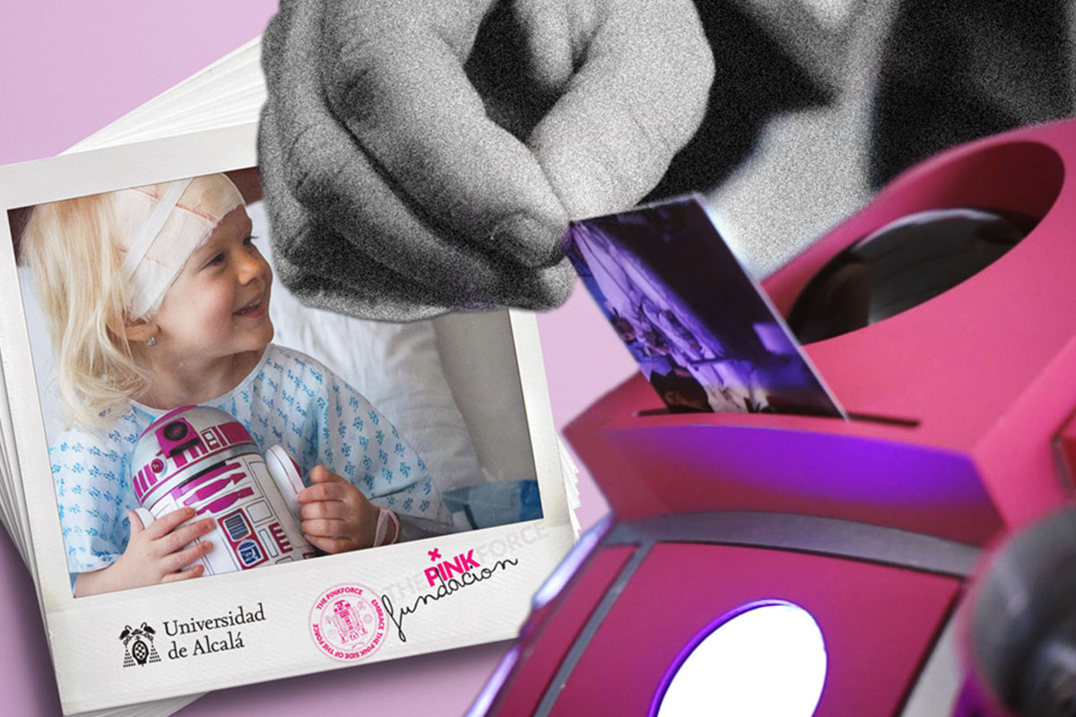 La Universidad de Alcalá colabora con la fundación The Pink Force para llevar robots de 'Star Wars' a niños hospitalizados