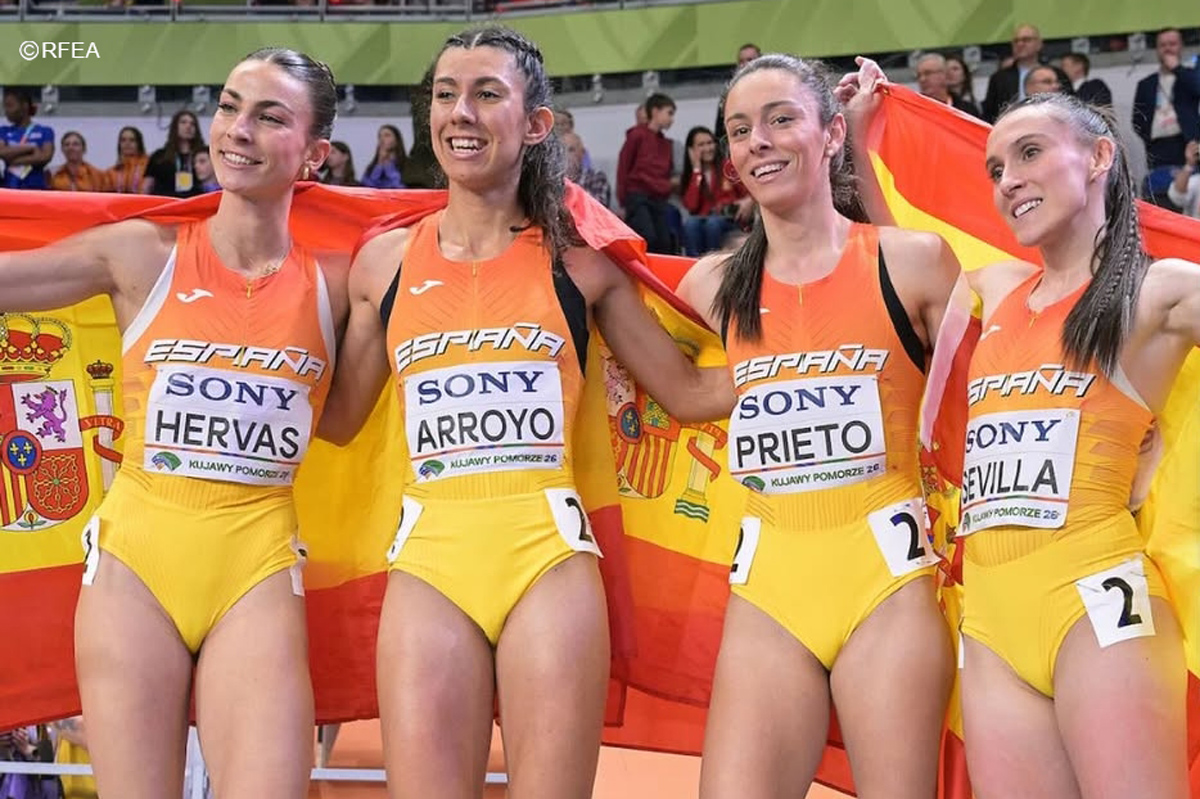 Una alumna de Filología Inglesa de la UAH forma parte del equipo que logra el bronce en el relevo femenino del Mundial de atletismo